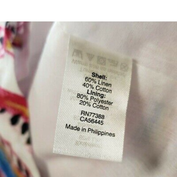 J Crew One Shoulder Dress White Pink Tropical Leaf Print Small - Picture 13 of 14